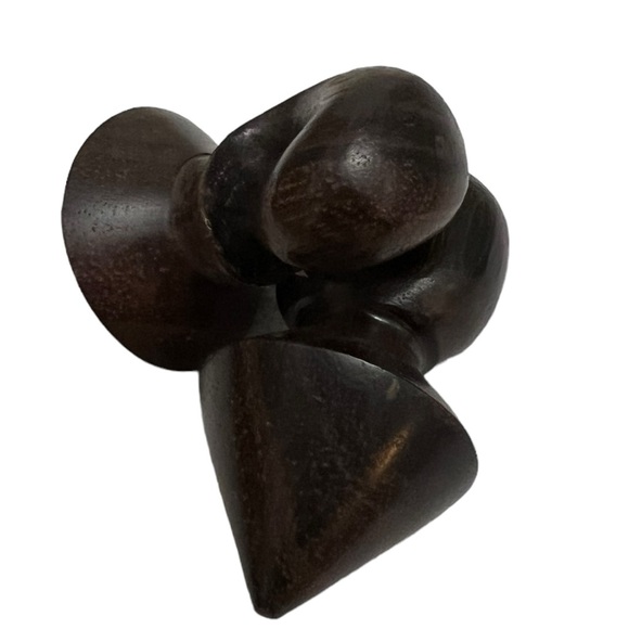 16mm Sono Wood Geometric Pyramid Ear Gauges Stretcher Hanger NEW Unisex - Picture 2 of 2